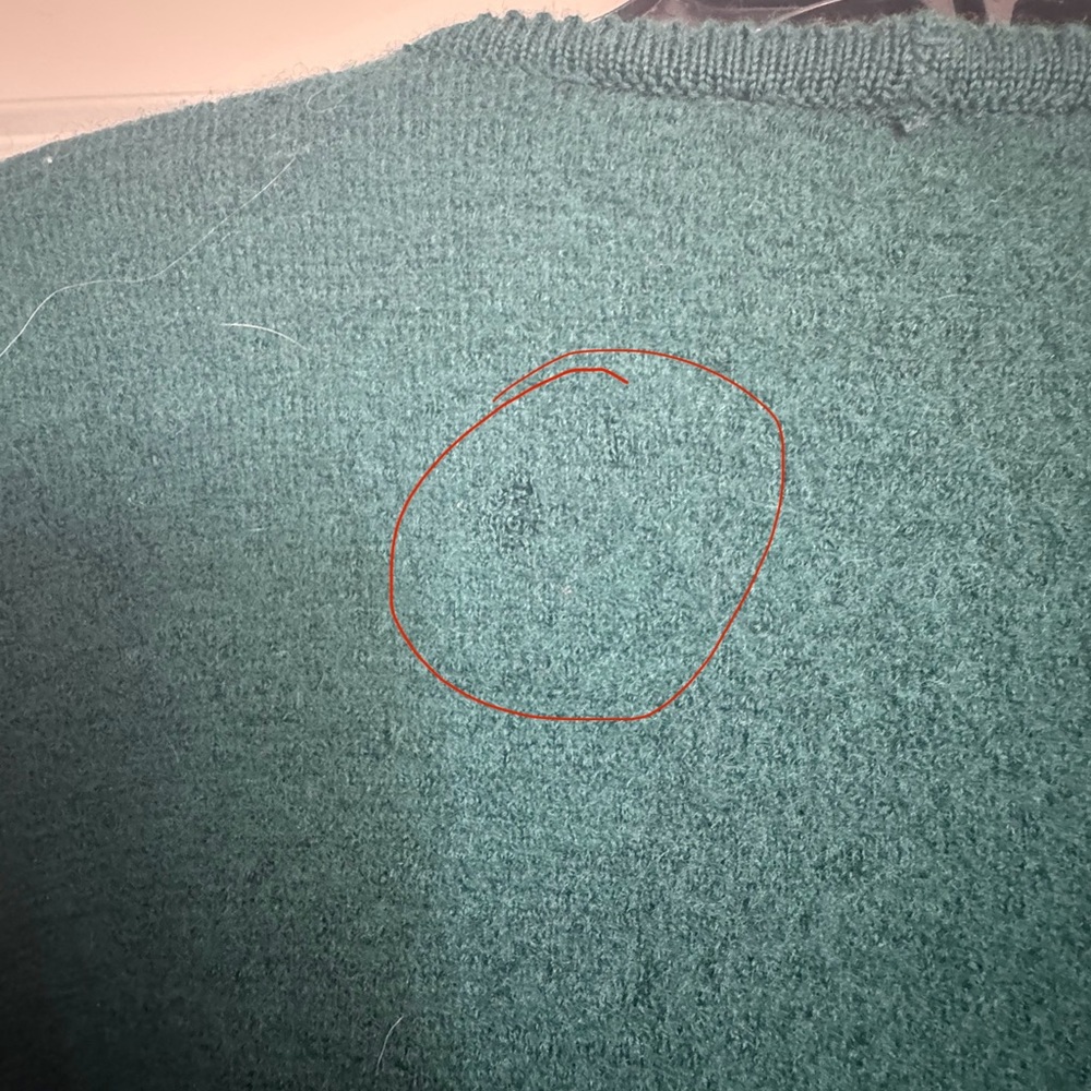 Alexandra Bartlett Green And Gold Cardigan Sweater View 5